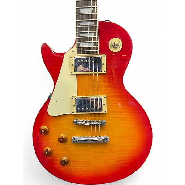 Used 1996 Epiphone Les Paul Left Handed 2 Color Sunburst Electric Guitar