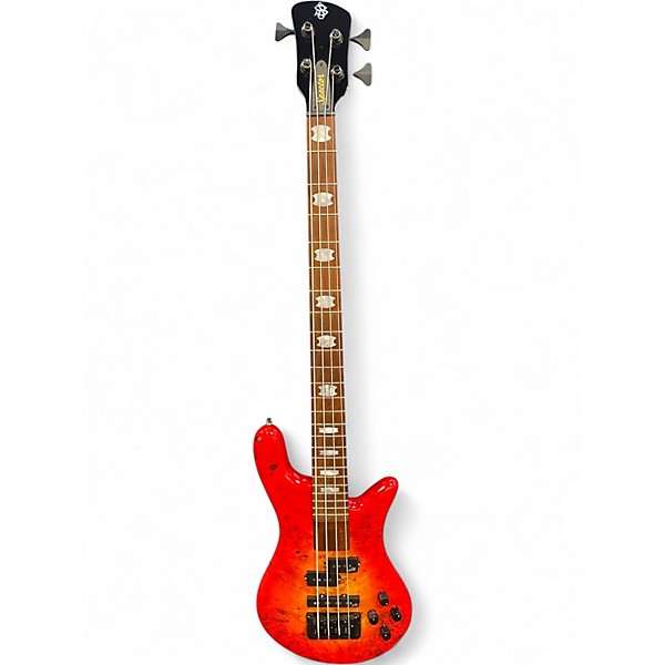 Used Spector EuroBolt 4 Inferno Burst Electric Bass Guitar