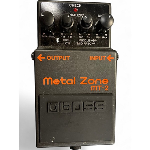 Used BOSS MT2 Metal Zone Distortion Effect Pedal