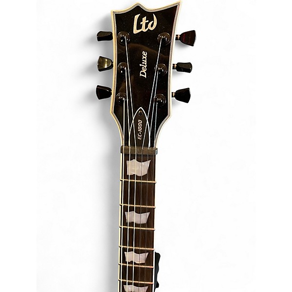 Used ESP LTD EC1000 Deluxe Black Solid Body Electric Guitar