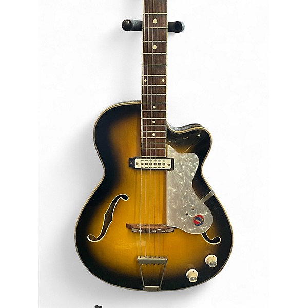 Vintage 1960s Eko 200 Sunburst Acoustic Electric Guitar