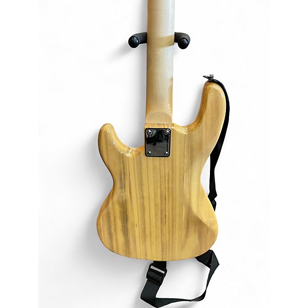 Used Glarry Bass Natural Electric Bass Guitar