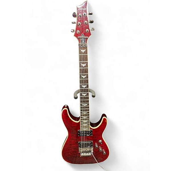 Used Schecter Guitar Research Omen Extreme 6 FR Black Cherry Solid Body Electric Guitar