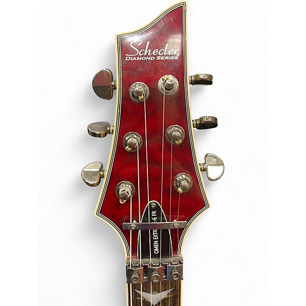 Used Schecter Guitar Research Omen Extreme 6 FR Black Cherry Solid Body Electric Guitar