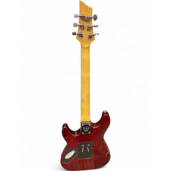 Used Schecter Guitar Research Omen Extreme 6 FR Black Cherry Solid Body Electric Guitar