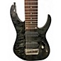 Used Ibanez RG9QM 9 String Black Solid Body Electric Guitar