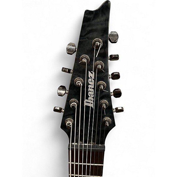 Used Ibanez RG9QM 9 String Black Solid Body Electric Guitar