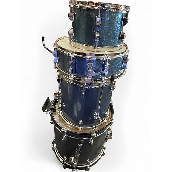 Used Ludwig 4 Piece Breakbeats By Questlove AZURE SPARKLE Drum Kit