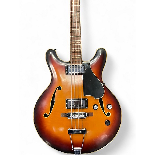 Vintage 1960s Yamaha SA-70 Sunburst Electric Bass Guitar