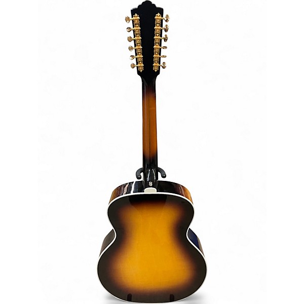 Used Guild F-512 Sunburst 12 String Acoustic Electric Guitar