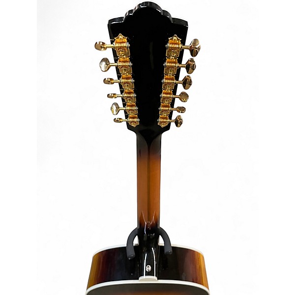 Used Guild F-512 Sunburst 12 String Acoustic Electric Guitar