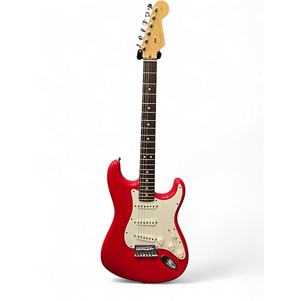 Used 2010 Fender American Standard Stratocaster Torino Red Solid Body Electric Guitar
