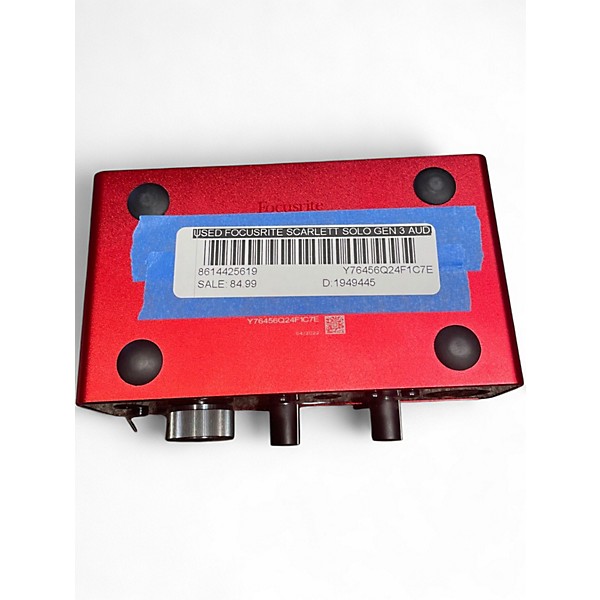 Used Focusrite Scarlett Solo Gen 3 Audio Interface