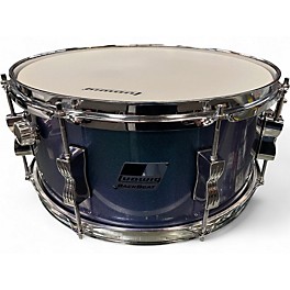 Used Ludwig 6.5X14 backbeat snare blue sparkle Drum