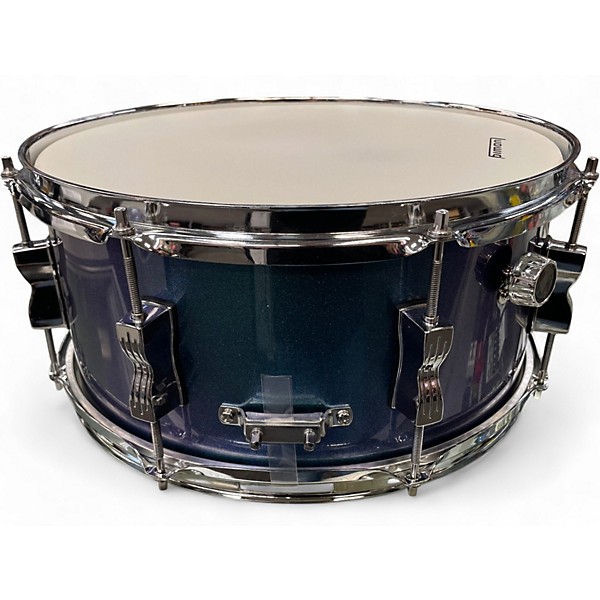 Used Ludwig 6.5X14 backbeat snare blue sparkle Drum