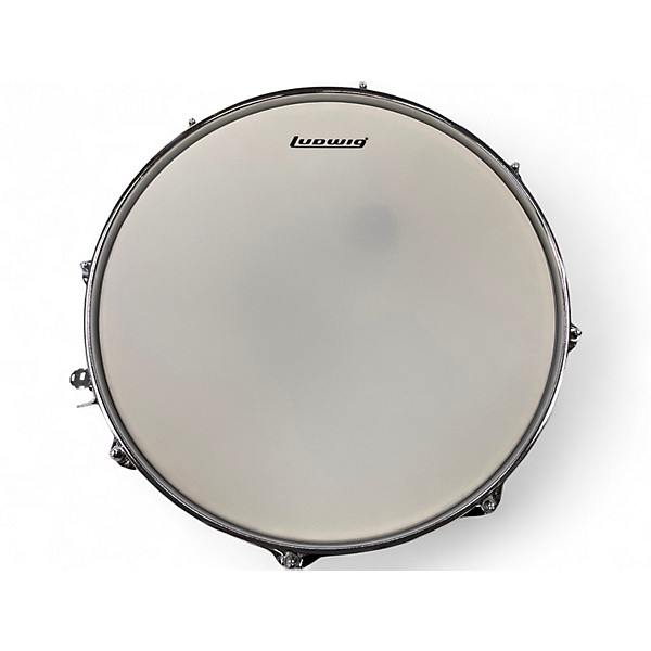 Used Ludwig 6.5X14 backbeat snare blue sparkle Drum