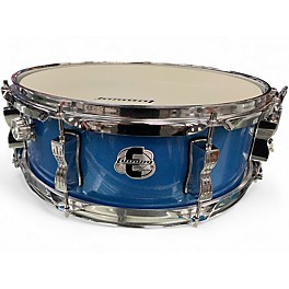 Used Ludwig 5X14 element evolution snare blue sparkle Drum