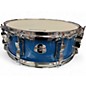 Used Ludwig 5X14 element evolution snare blue sparkle Drum thumbnail