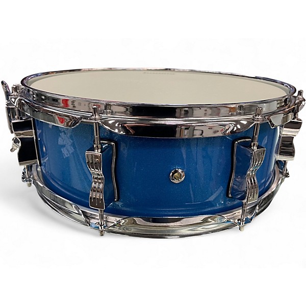 Used Ludwig 5X14 element evolution snare blue sparkle Drum