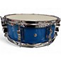 Used Ludwig 5X14 element evolution snare blue sparkle Drum