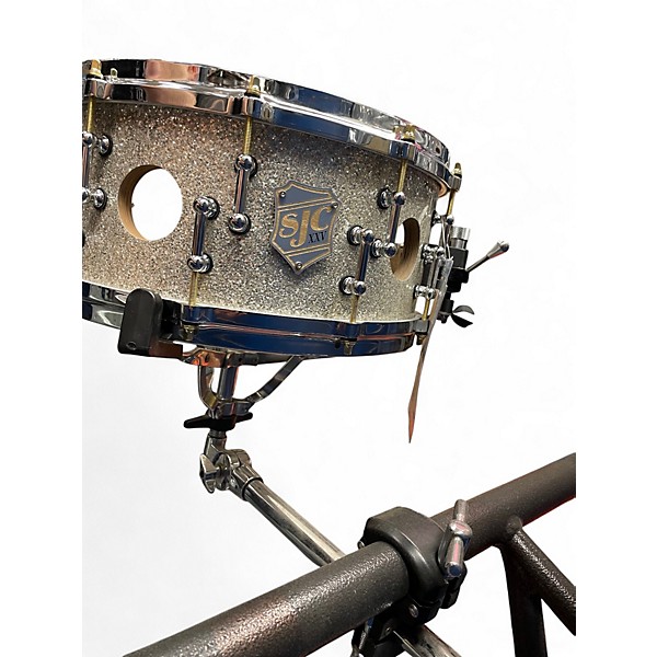 Used SJC 14in 25TH ANNIVERSARY 14' SNARE SILVER FLECK Drum