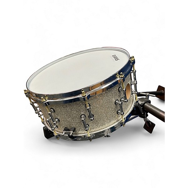 Used SJC 14in 25TH ANNIVERSARY 14' SNARE SILVER FLECK Drum