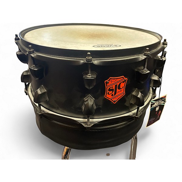 Used SJC Drums 14in Josh Dun Crowd Snare Black Powder Drum