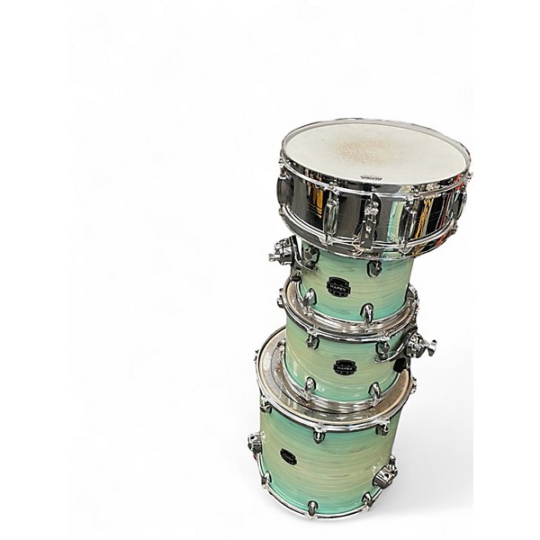 Used Mapex 5 Piece armory aqua marine Drum Kit