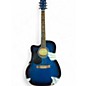 Used R W Jameson LEFT HANDED ACOUSTIC Blue Acoustic Guitar thumbnail