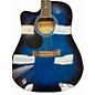 Used R W Jameson LEFT HANDED ACOUSTIC Blue Acoustic Guitar