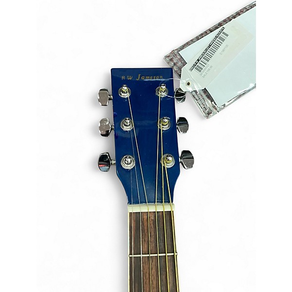 Used R W Jameson LEFT HANDED ACOUSTIC Blue Acoustic Guitar