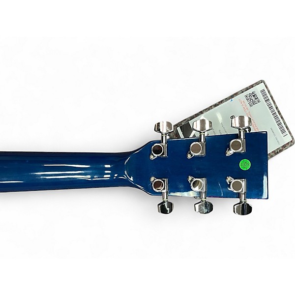 Used R W Jameson LEFT HANDED ACOUSTIC Blue Acoustic Guitar