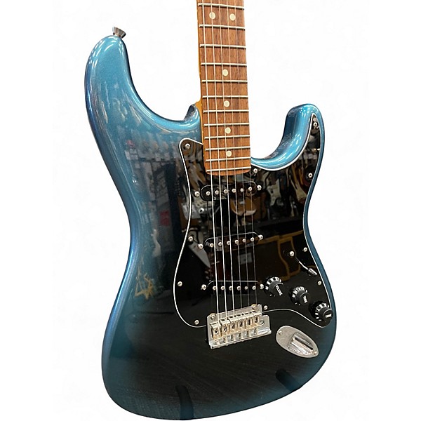 Used 2021 Fender American Professional II Stratocaster HSS Dark Night Solid Body Electric Guitar