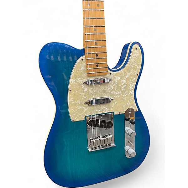 Used 1996 Fender American Telecaster Plus V2 Blue Burst Solid Body Electric Guitar