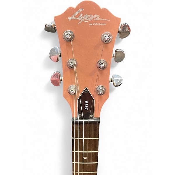 Used Lyon li165 Pink Solid Body Electric Guitar