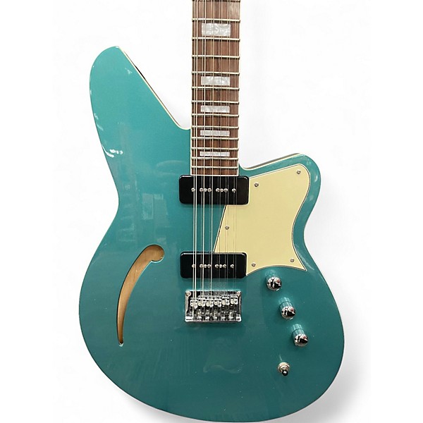Used Reverend AIRWAVE 12 TEAL Hollow Body Electric Guitar