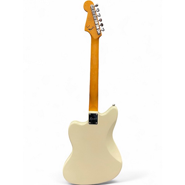 Used Squire JAY MASCIS Jazzmaster WHITE Solid Body Electric Guitar