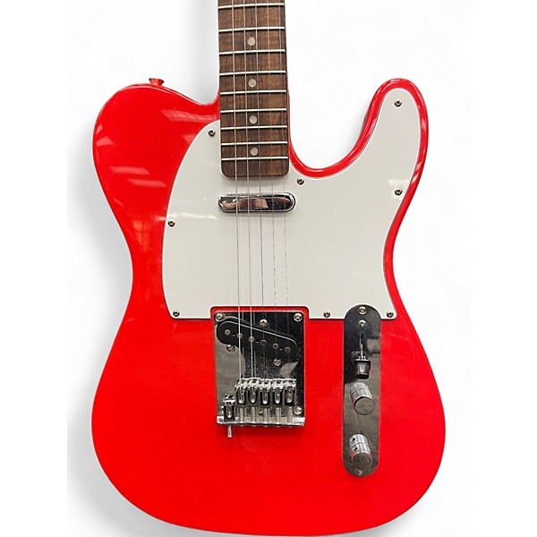 Used Squire AFFINITY TELECASTER RED Solid Body Electric Guitar