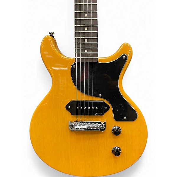 Used Harley Benton DC JR YELLOW Solid Body Electric Guitar