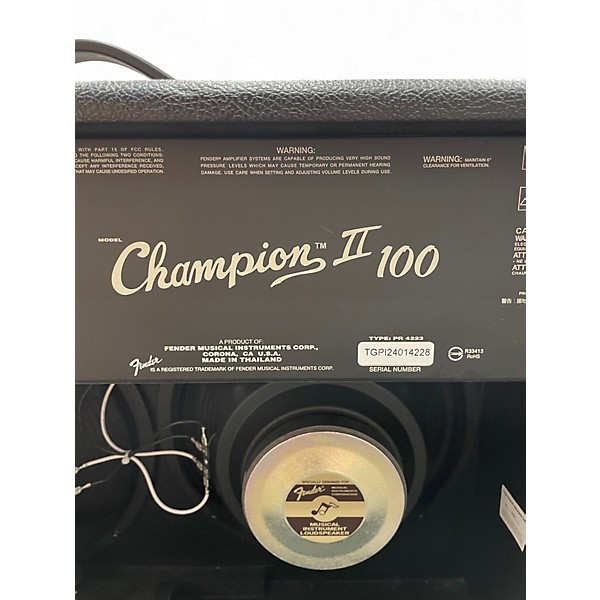 Used Fender  CHAMPION 100 Guitar Combo Amp