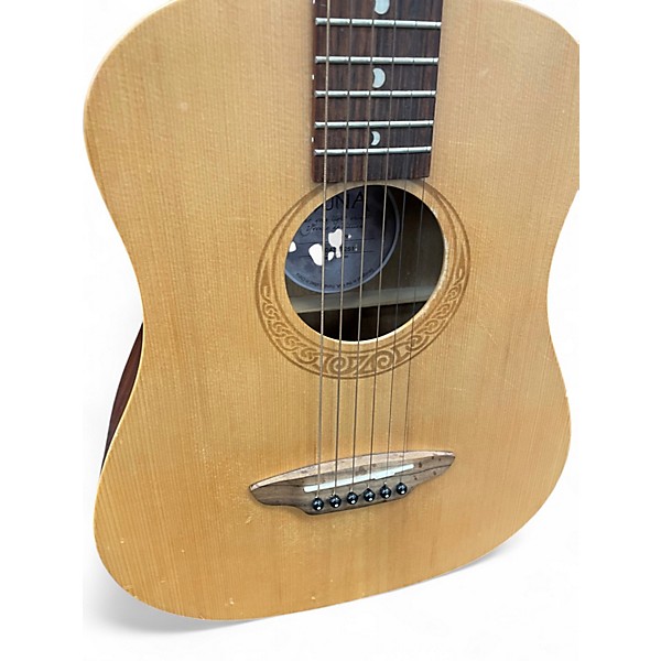 Used Luna SAFARI MUSE TRAVEL GUITAR Natural Acoustic Guitar