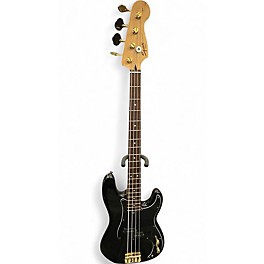 Used Squier Affinity Precision Bass Black Electric Bass Guitar