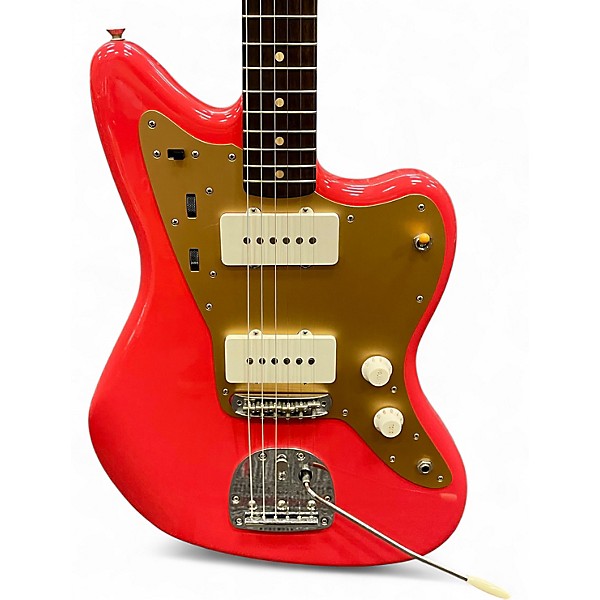Used 2025 Fender Limited Edition Vintera® II Road Worn® '50s Jazzmaster Fiesta Red Solid Body Electric Guitar