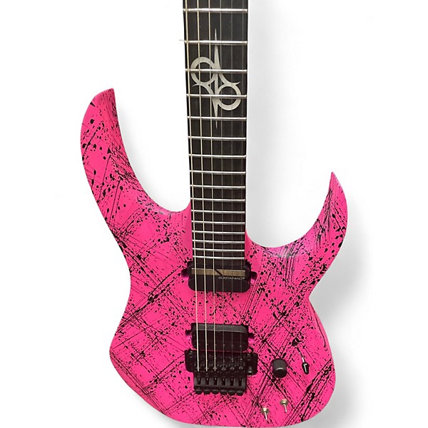 Used Solar Guitars canibalismo Pink Solid Body Electric Guitar