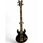 Used Schecter Guitar Research DEVIL TRIBAL  Black Electric Bass Guitar thumbnail