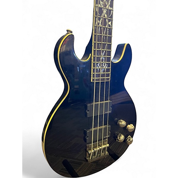 Used Schecter Guitar Research DEVIL TRIBAL  Black Electric Bass Guitar