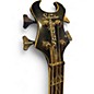 Used Schecter Guitar Research DEVIL TRIBAL  Black Electric Bass Guitar