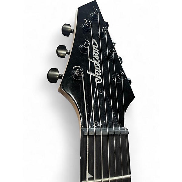 Used Jackson JS22-7 Dinky 7 String Black Solid Body Electric Guitar