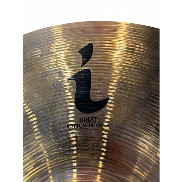 Used Zildjian 14in I SERIES HI HAT BOTTOM Cymbal