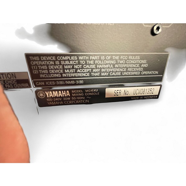 Used Yamaha MG16XU Unpowered Mixer